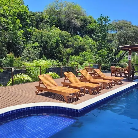 Flat Mare 3 - 2Da Praia Condominio Com Piscina, Morro De Sao Paulo Exterior photo